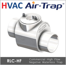 RLC-HF-Series Air-Trap™: Commercial Negative Waterless HVAC Condensate Trap