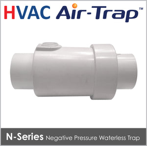 HVAC Air-Trap™ N Series White - Waterless HVAC Condensate Trap - Des Champs Technologies